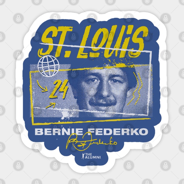 Bernie Federko St. Louis Tones Sticker by lavonneroberson